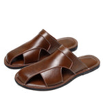 Men's Fisherman Slippers with Round Toe and Slip On