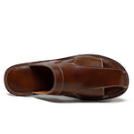 Men's Fisherman Slippers with Round Toe and Slip On