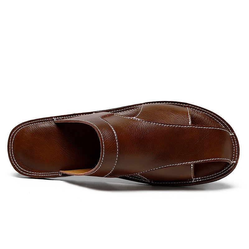 Men's Fisherman Slippers with Round Toe and Slip On