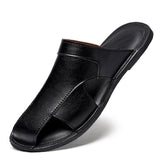 Men's Fisherman Slippers with Round Toe and Slip On