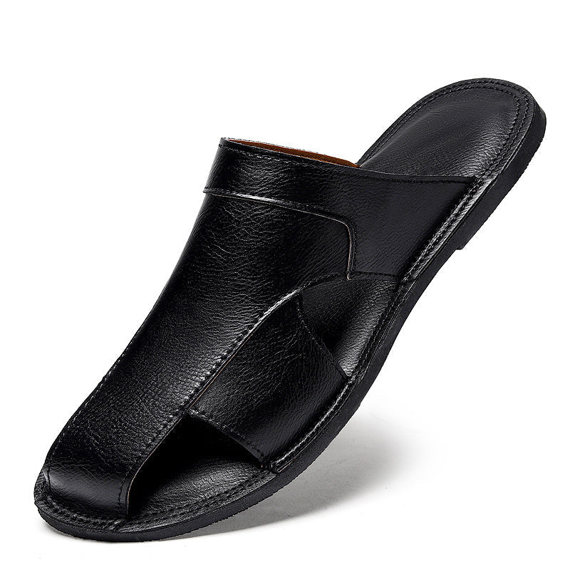 Bavane | Men's Fisherman Slippers with Round Toe and Slip On