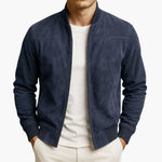 Men's Jacket with Front Closure and Long Sleeves