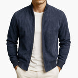 Men's Jacket with Front Closure and Long Sleeves