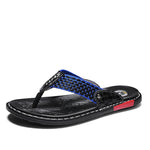 Men's Leather Sandals with Open Toe and Adjustable Straps