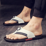 Men's Leather Sandals with Open Toe and Adjustable Straps