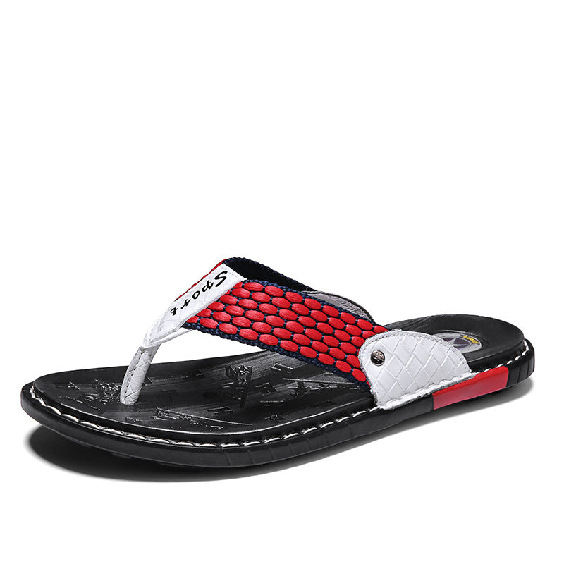 Bavane | Men's Leather Sandals with Open Toe and Adjustable Straps