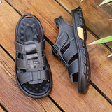 Men's Open Toe Sandals with Slip On Design and Rubber Sole