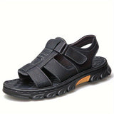 Men's Open Toe Sandals with Slip On Design and Rubber Sole