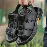 Men's Open Toe Sandals with Slip On Design and Rubber Sole