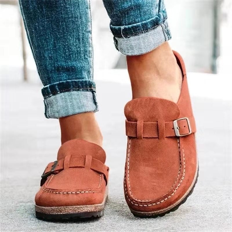 Bavane | Men's Orthopedic Loafers with Suede Upper and Buckle Strap
