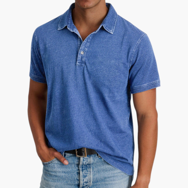 Bavane | Men's Polo Shirt with Button Placket and Short Sleeves