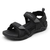 Men's Sandals Hook with Loop Closure and Rubber Sole