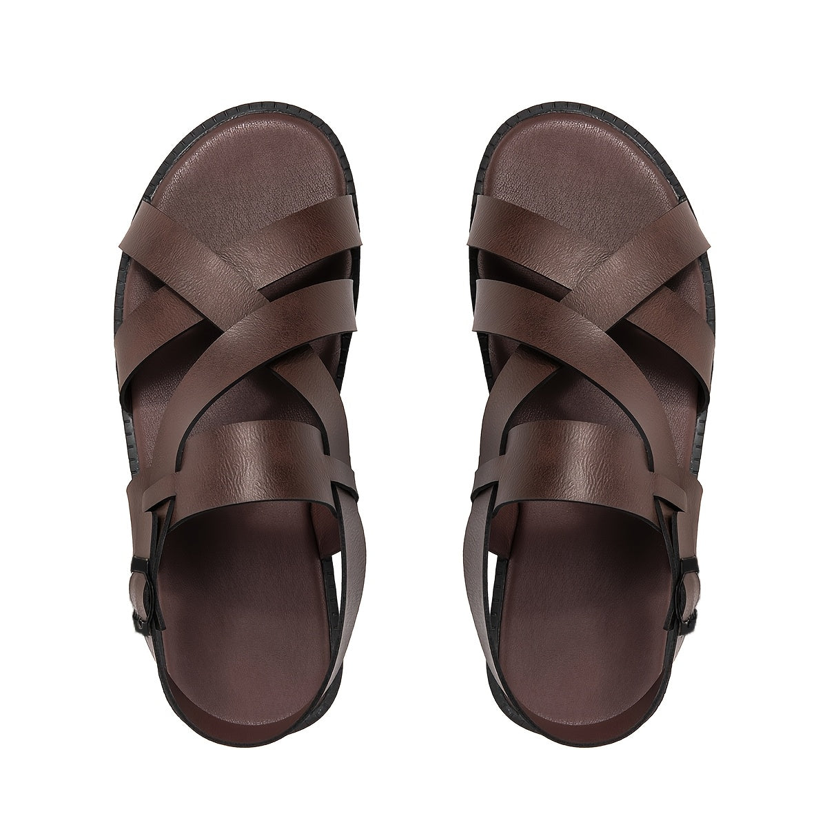 Men's Sandals with Adjustable Back Strap and Slip On Design