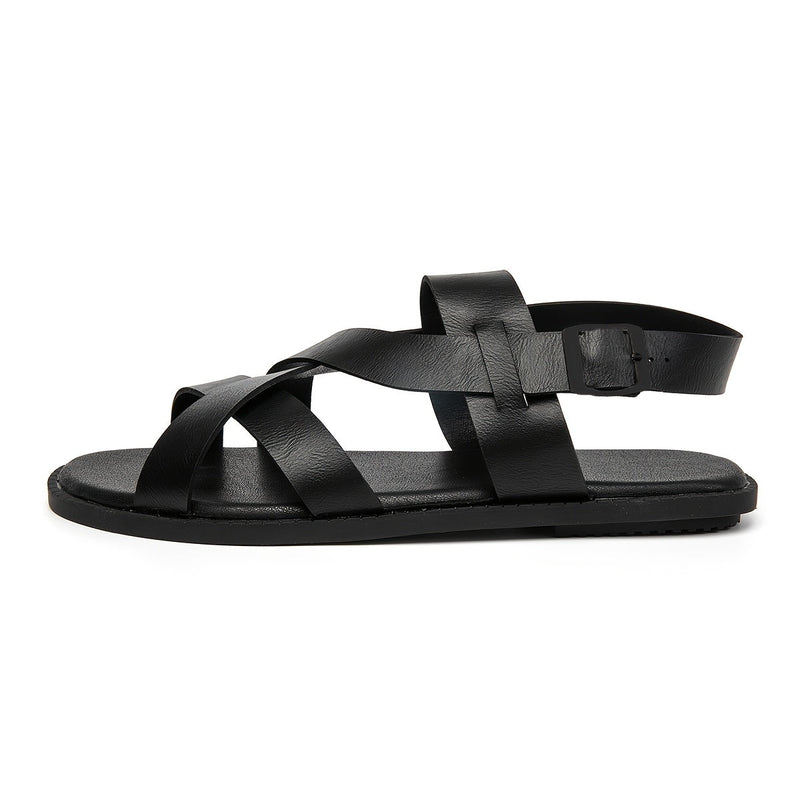 Men's Sandals with Adjustable Back Strap and Slip On Design