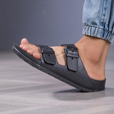 Quentin | Men's Sandals with Double Buckle Straps and Slip On