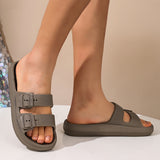 Men's Sandals with Double Buckle and EVA Sole