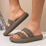 Men's Sandals with Double Buckle and EVA Sole