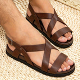 Isaiah | Men's Sandals with Double Sole and Buckle Strap