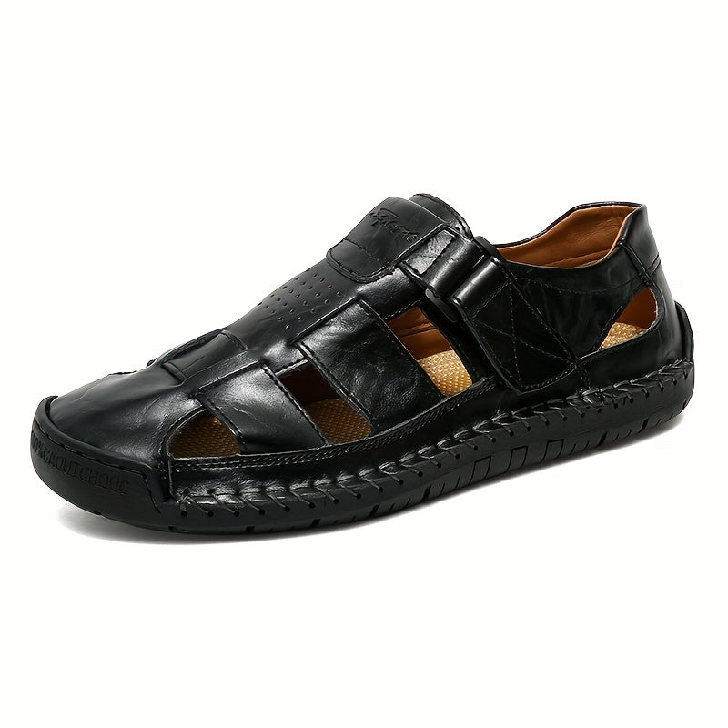 Bavane | Men's Sandals with Hook-Loop Closure and Rubber Sole