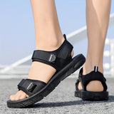 Men's Sandals with Hook Closure and EVA Sole
