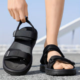 Men's Sandals with Hook Closure and EVA Sole