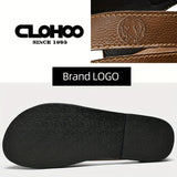 Men's Sandals with Hook Closure and Rubber Sole
