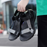 Wesley | Men's Sandals with Hook and Loop Closure and Round Toe Design