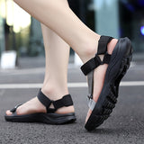 Wesley | Men's Sandals with Hook and Loop Closure and Round Toe Design