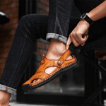 Men's Sandals with Open Toe and Cushioned Footbed