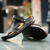 Men's Sandals with Open Toe and Cushioned Footbed