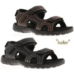 Men's Sandals with PU Upper and Fabric Insole