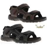 Men's Sandals with PU Upper and Fabric Insole