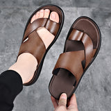 Men's Sandals with Slip On Design and PU Sole