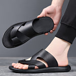 Men's Sandals with Slip On Design and PU Sole