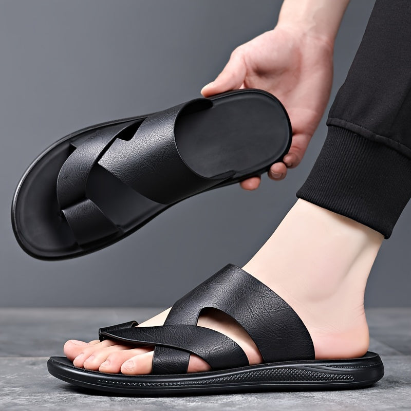 Bavane | Men's Sandals with Slip On Design and PU Sole