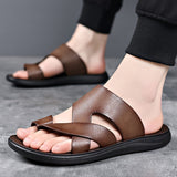 Men's Sandals with Slip On Design and PU Sole