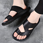 Men's Sandals with Slip On Design and PU Sole