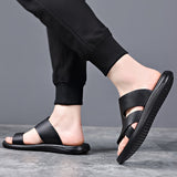 Men's Sandals with Slip On Design and PU Sole