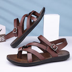 Men's Sandals with Slip On Design and Round Toe