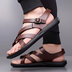 Men's Sandals with Slip On Design and Round Toe