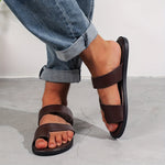Men's Sandals with Slip On Design and Textured Sole