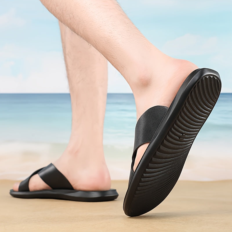 Men's Sandals with Slip On and Cushioned Insole