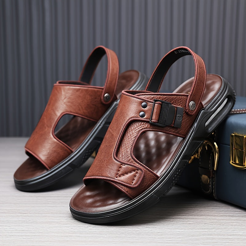 Men's Shoes with Slip On Design and Round Toe