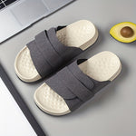 Men's Slippers with Hook and Loop Closure and EVA Sole