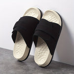 Men's Slippers with Hook and Loop Closure and EVA Sole