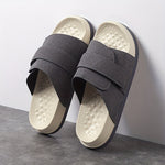 Men's Slippers with Hook and Loop Closure and EVA Sole