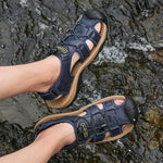 Men's Water Shoes with Lace Closure and Rubber Sole