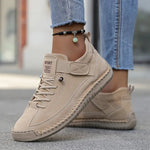 Women's Sneakers with Elastic Panels and Wide Toe Box