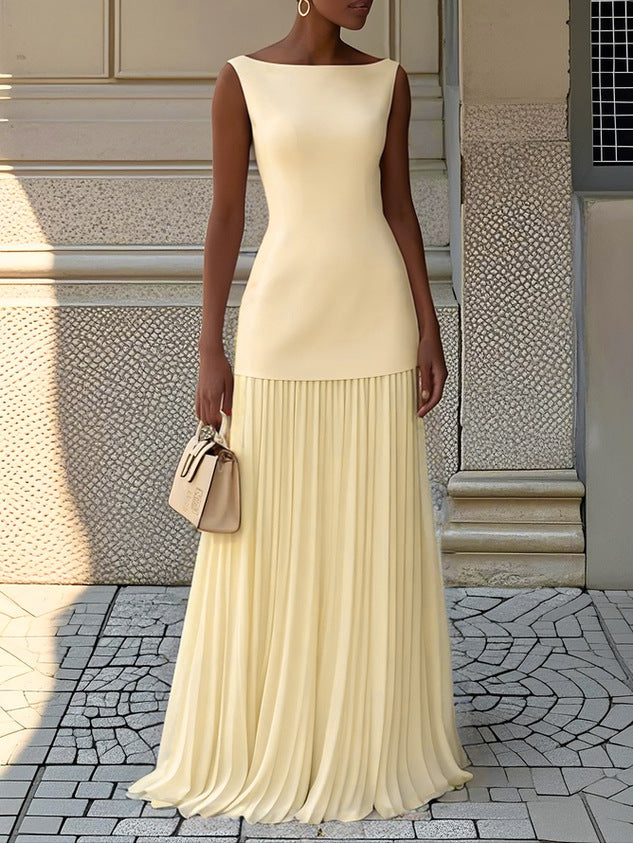 Women's Dress | Maxi With Pleated Finish