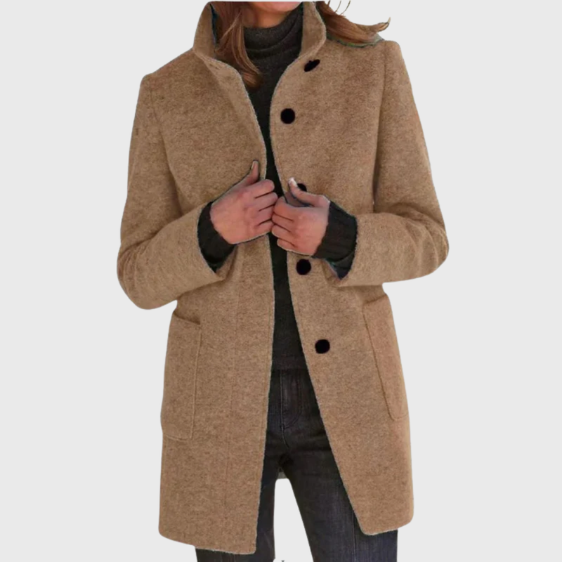 Women’s Coat | Longline Button Design